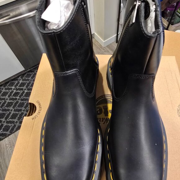 Dr. Martens Amaayah Lo 31950001 Women's US 7 Black Leather Ankle Boots NEW - Picture 4 of 15